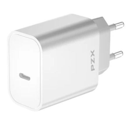 PZX Φορτιστής Χωρίς Καλώδιο με Θύρα USB-C 25W Λευκός (P51)
