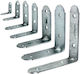 Galvanized Corner Shelf Silver 80x80mm 3100000000005