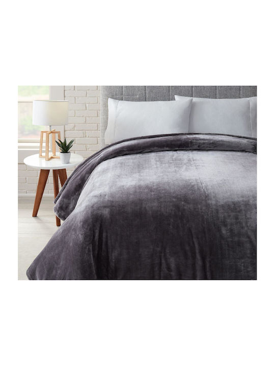 Linea Home Одеяло Кадифе Двойно 200x240см Сиво