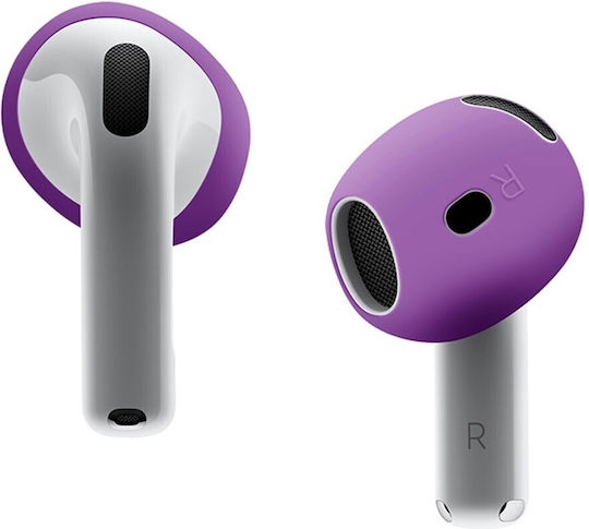 Acoperirile de silicon în culoarea Violet pentru Apple AirPods 4