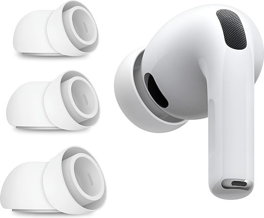 Techsuit Θήκη Σιλικόνης σε Λευκό χρώμα για Apple AirPods Pro 3