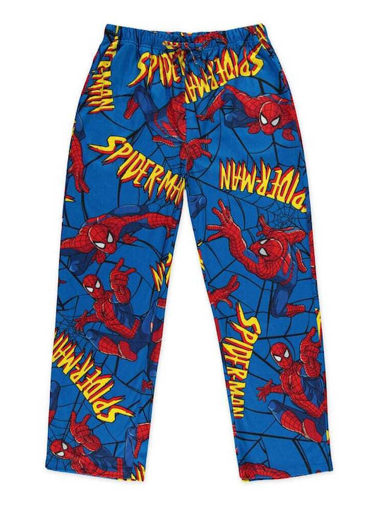Difuzed Marvel Spiderman Зимен Мъжки Панталон За Пижама Многоцветен