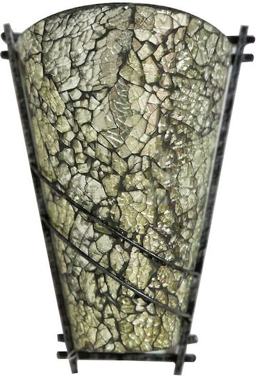 Artekko Lamp Wall with Socket E14 Silver 22cm