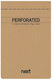 Next Perforated Notepad 80 Sheets with Blank Pages White