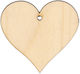 Heart with Hole Birch 70x70x3mm