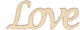 Next Love Wooden Craft Decoration 1Pc (Various Designs)