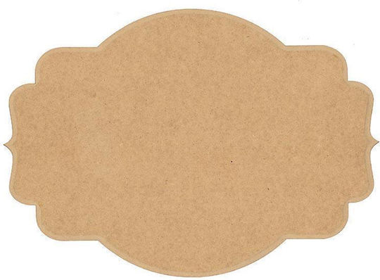 MDF-Platte 100x80x3 mm 2 Spitzen 10 Kurven