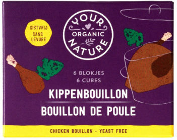Organic Chicken Cubes Without Yeast 6 Pieces 66g