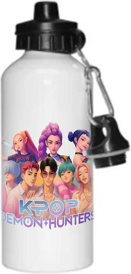 Бутилка Kpop Demon Hunters 500ml Бяла