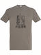 T-shirt Unisex Satoru Gojo Jujutsu Kaisen Anime Manga Light Khaki