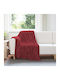 vidaXL Ριχτάρι Πολυθρόνας Fleece 150x130εκ. Βεραμάν Κόκκινο 42016893