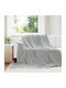 vidaXL Ριχτάρι Τριθέσιου Καναπέ Fleece 240x270εκ. Γκρι