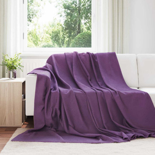 vidaXL Zweisitzer-Sofa Überwurf P270xM240cm Lila vidaXL Zweisitzer-Sofa Überwurf P270xM240cm Lila