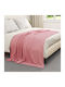 vidaXL Decken & Couchdecken Sesselüberwurf Fleece 200x150cm Rosa