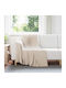vidaXL Decken & Couchdecken Sesselüberwurf Fleece 170x130cm Beiges