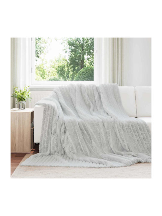 vidaXL vidaXL Sofa Throw Fleece 270x240cm Gray