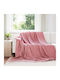 vidaXL Decken & Couchdecken Sesselüberwurf Fleece 240x220cm Rosa