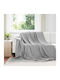 vidaXL Ριχτάρι Πολυθρόνας Fleece 240x220εκ. Γκρι