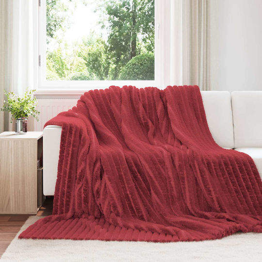 vidaXL Διθέσιου Καναπέ Π270xΜ240cm Βεραμάν Κόκκινο vidaXL Διθέσιου Καναπέ Π270xΜ240cm Βεραμάν Κόκκινο