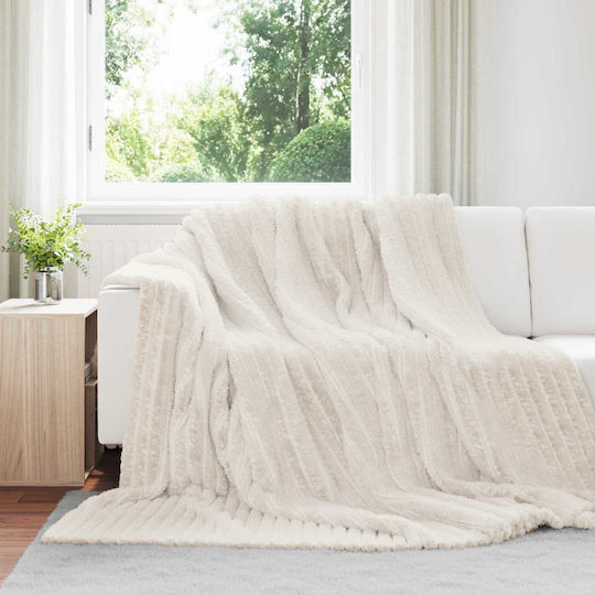 vidaXL Πολυθρόνας Π240xΜ220cm Κρεμ