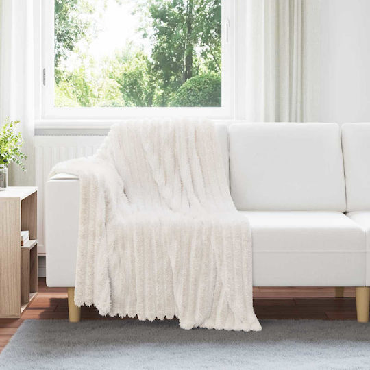 vidaXL Πολυθρόνας Π150xΜ130cm Κρεμ