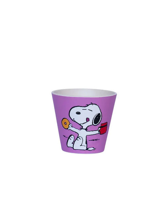 QuyCup Snoopy More Coffee More Donuts Mug Ceramic Purple 90ml