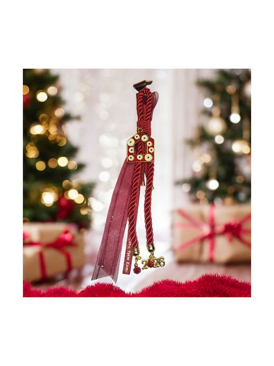 ShuShu Suspendata Amulet Ochi Roșu din Metal 2026 1buc
