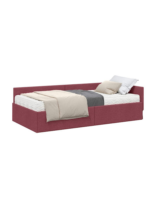 Einzelbett Rotes mit Lattenrost & Matratze 94x190cm