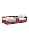 Einzelbett Rotes mit Lattenrost & Matratze 94x190cm