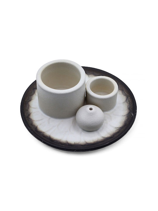Ceramic Holder 3 in 1 Burning Palo Santo Incense Stick Home Fragrance