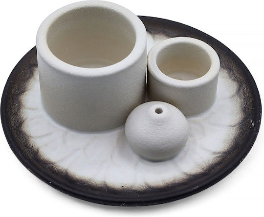 Ceramic Holder 3 in 1 Burning Palo Santo Incense Stick Home Fragrance