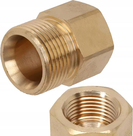 Connectpro M22x1.5 External To 3/8" Internal – Pressure Washer Reduction Kärcher Hd Hds Brass Threaded Adapter