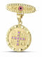 Themelidis Jewels Kinder Sicherheitsnadel aus Gold 9K mit Kreuz für Mädchen