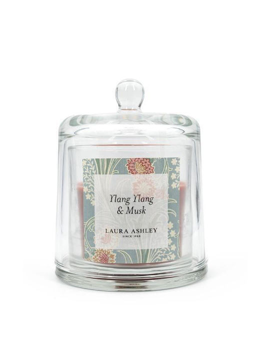 Laura Ashley Aromatisches Soja-Kerze im Gefäß mit Ylang Ylang & Moschus Duft 210gr