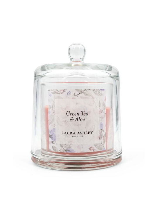 Laura Ashley Aromatisches Soja-Kerze im Gefäß mit Duft Green Tea & Aloe 210gr