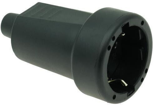 Einzeln Steckdose Schuko Gn-60/s Schwarz W-32005