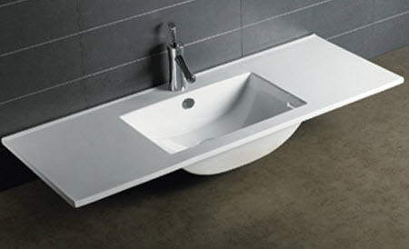 Piccadilly Επικαθήμενος Νιπτήρας Πορσελάνης 120x46cm Λευκός