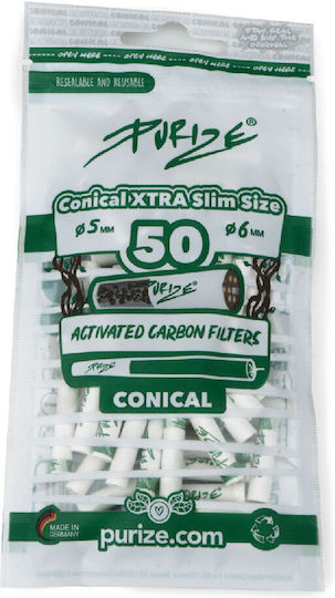 Purize Vată pentru țigări Carbon activat 5mm 50x1buc