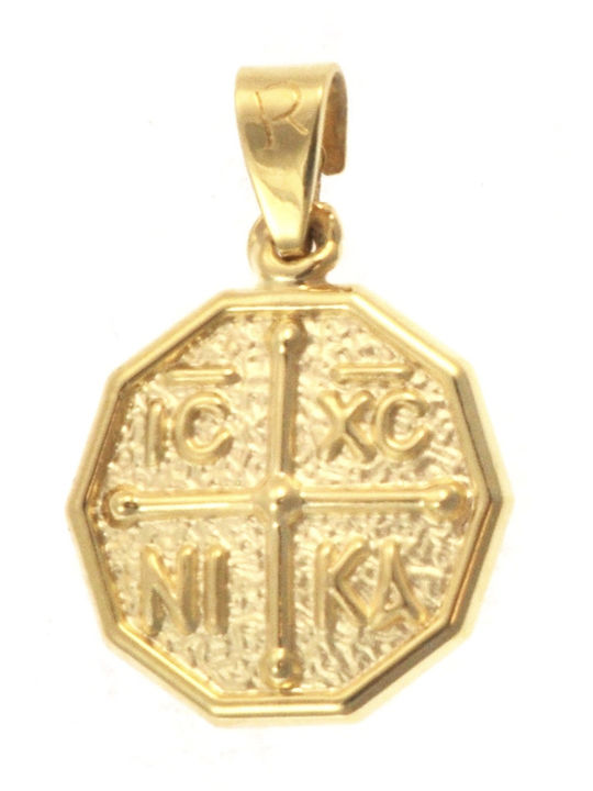 Kontopoulos Pendant Kids Talisman Konstantinato made of Gold 9K AX111AN