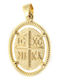Kontopoulos Pendant Kids Talisman Konstantinato made of Gold 14K AX108AN14