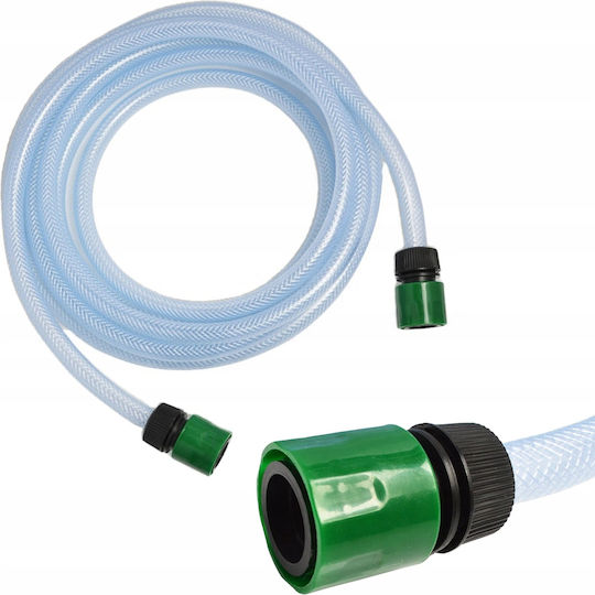 Inlet Hose 5m 1/2" – Suction Hose Washers Transparent Pvc 21 Bar 2 Quick Couplings