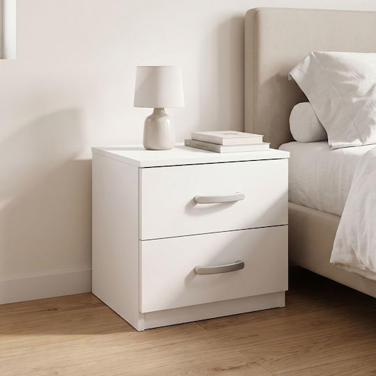 Athos Ξύλινο με Μεταλλικά Πόδια Λευκό 48x40x41.5cm Athos Ξύλινο με Μεταλλικά Πόδια Λευκό 48x40x41.5cm