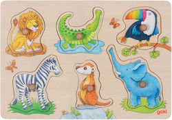 Ξύλινο Παιδικό Puzzle Σφηνώματα 6pcs Goki Ξύλινο Παιδικό Puzzle Σφηνώματα 6pcs Goki