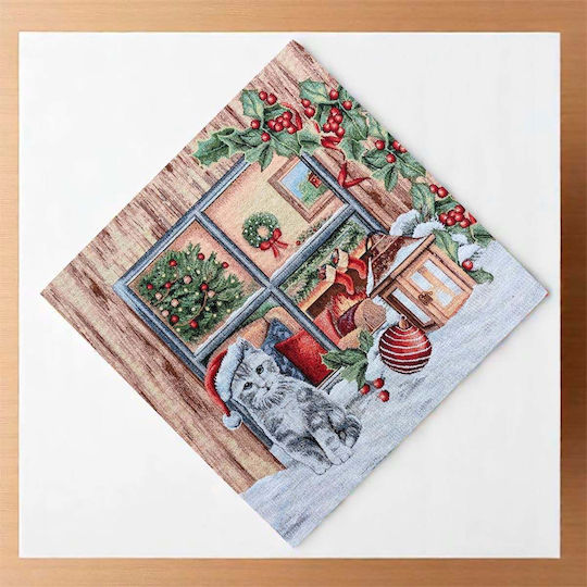 Cotone Christmas Tablecloth L44xW44cm.