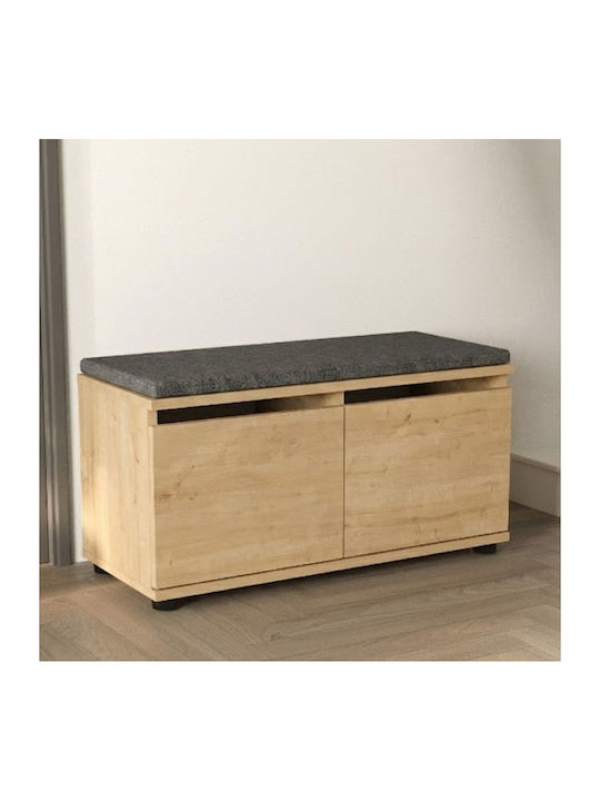 Twain Wooden Shoe Organizer Gray 80x35x42cm