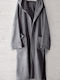 Rythmos Bathrobe with Hood Grey