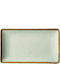 GTSA IVORY Plate Shallow Rectangular made of Porcelain Ivory 21x10.5cm