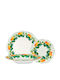 Casa Domani Green Porcelain Dinnerware Set 12pcs