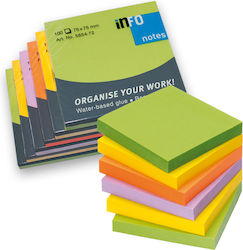 Info Notes Самозалепващи Листчета 6 Цвята Spring Rainbow 75x75мм 6x80л Info Notes Самозалепващи Листчета 6 Цвята Spring Rainbow 75x75мм 6x80л