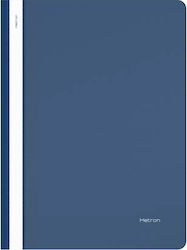 Metron Ντοσιέ με Έλασμα για Χαρτί A4 Μπλε 25τμχ
